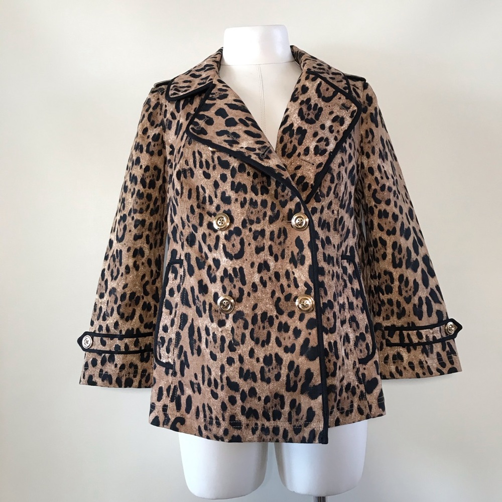 Whbm Leopard Print Swing Jacket - image 7